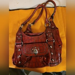 Wilson's Leather Red Shoulder Purse